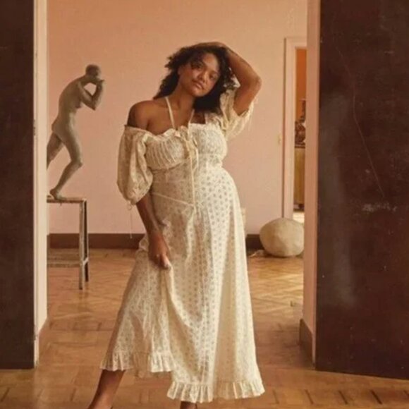 Doen London Dress in XS Cream - Picture 1 of 5